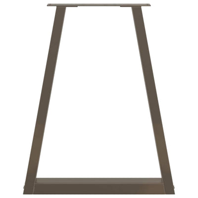 Luonnonteräs ruokapöydän jalat v-muoto Aileen 60x(72-73,3)cm (2 kpl)