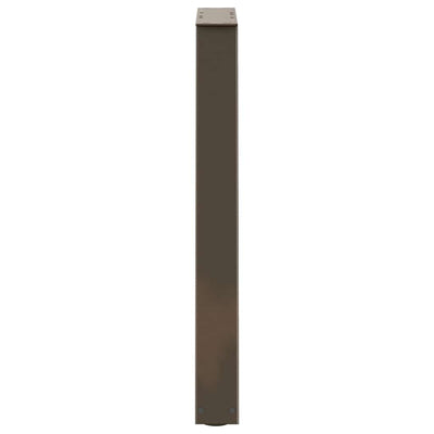 Ruokapöydän jalat V-muoto 2 kpl Luonnonteräs 60x(72-73,3) cm