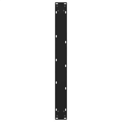 Ruokapöydän jalat V-muoto 2 kpl Musta 80x(72-73,3) cm Teräs