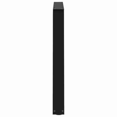 Ruokapöydän jalat V-muotoinen 2 kpl Musta 90x(72-73,3) cm Teräs