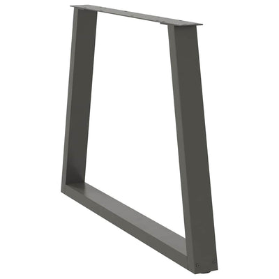 Antrasiitti ruokapöydän jalat v-muoto Aileen 100x(72-73,3)cm (2 kpl)