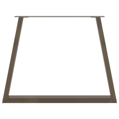 Luonnonteräs ruokapöydän jalat v-muoto Aileen 100x(72-73,3)cm (2 kpl)