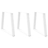 Valkoinen ruokapöydän jalat v-muotoinen Aileen 70x(72-73,3)cm (3 kpl)