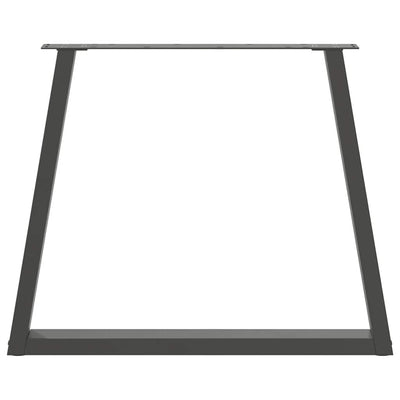 Antrasiitti ruokapöydän jalat v-muoto Aileen 70x(72-73,3)cm (3 kpl)