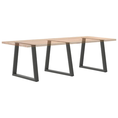 Antrasiitti ruokapöydän jalat v-muoto Aileen 70x(72-73,3)cm (3 kpl)