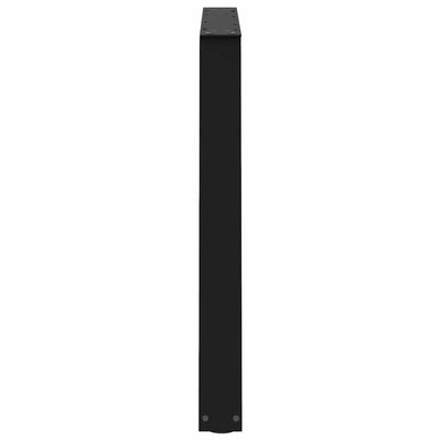Ruokapöydän jalat V-muoto 3 kpl Musta 90x(72-73,3) cm Teräs