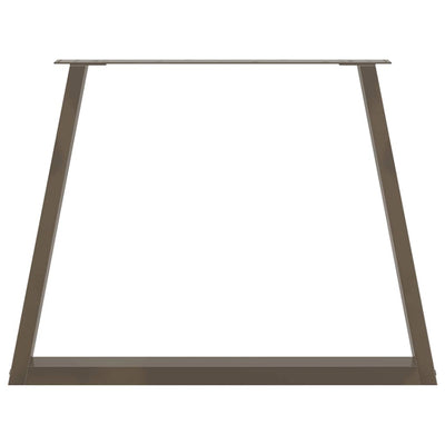 Luonnonteräs ruokapöydän jalat v-muoto Aileen 90x(72-73,3)cm (3 kpl)