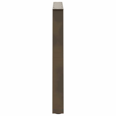 Ruokapöydän jalat V-muoto 3 kpl Luonnonteräs 90x(72-73,3) cm
