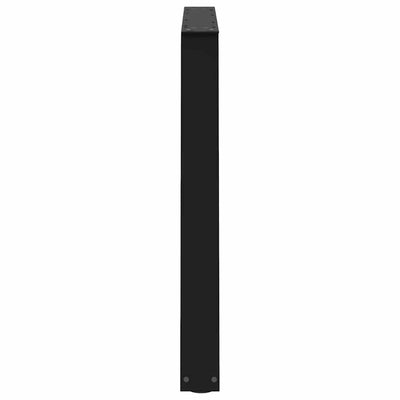 Ruokapöydän jalat V-muoto 3 kpl Musta 100x(72-73,3) cm Teräs