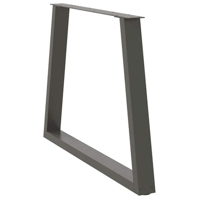 Antrasiitti ruokapöydän jalat v-muotoinen Aileen 100x(72-73,3)cm (3 kpl)