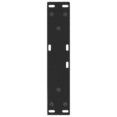 Sohvapöydän jalat V-muoto 2 kpl Musta 30x(30-31,3) cm Teräs