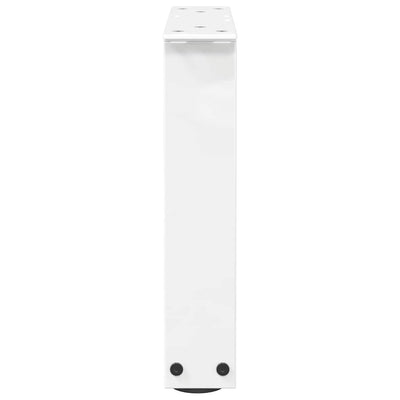 Ruokapöydän jalat V-muoto 2 kpl Valkoinen 30x(30-31,3) cm Teräs