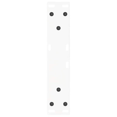 Ruokapöydän jalat V-muoto 2 kpl Valkoinen 30x(30-31,3) cm Teräs