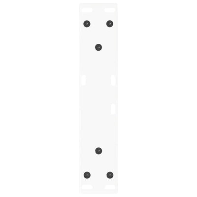 Valkoinen ruokapöydän jalat v-muoto Crusita 30x(30-31,3)cm (2 kpl teräs)