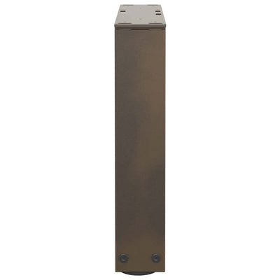 Ruokapöydän jalat V-muoto 2 kpl Luonnonteräs 30x(30-31,3) cm