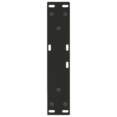 Ruokapöydän jalat V-muoto 2 kpl Musta 40x(30-31,3) cm Teräs