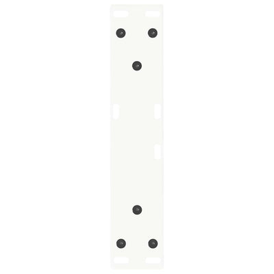 Ruokapöydän jalat V-muoto 2 kpl Valkoinen 40x(30-31,3) cm Teräs