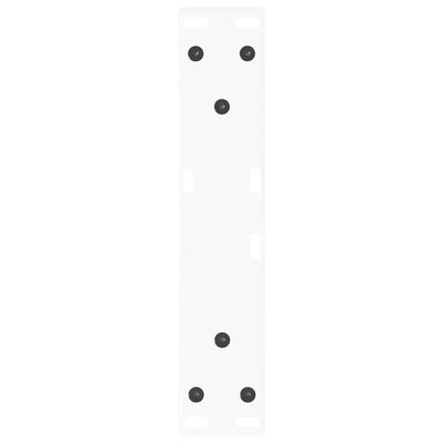 Valkoinen ruokapöydän jalat v-muoto Crusita 40x(30-31,3)cm (2 kpl teräs)