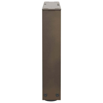 Ruokapöydän jalat V-muoto 2 kpl Luonnonteräs 40x(30-31,3) cm