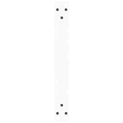 Valkoinen ruokapöydän jalat v-muoto Crusita 50x(30-31,3)cm (2 kpl teräs)