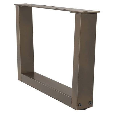 Luonnonteräs ruokapöydän jalat v-muoto Crusita 60x(30-31,3)cm (2 kpl)