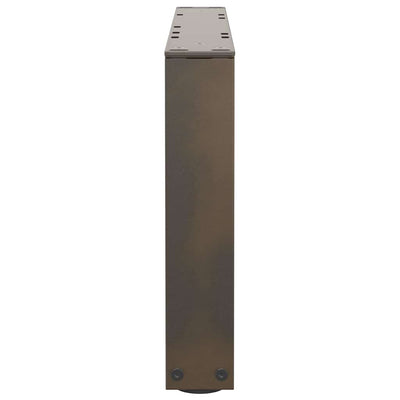 Ruokapöydän jalat V-muoto 2 kpl Luonnonteräs 60x(30-31,3) cm