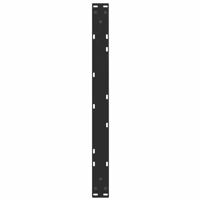 Ruokapöydän jalat V-muoto 2 kpl Musta 70x(30-31,3) cm Teräs