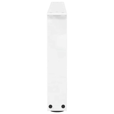 Ruokapöydän jalat V-muotoinen 2 kpl Valkoinen 70x(30-31,3) cm