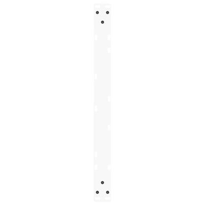 Valkoinen ruokapöydän jalat v-muotoinen Crusita 70x(30-31,3)cm (2 kpl)