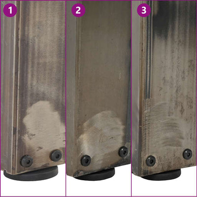 Luonnonteräs ruokapöydän jalat v-muoto Crusita 70x(30-31,3)cm (2 kpl)