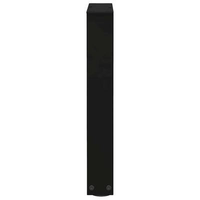 Ruokapöydän jalat V-muoto 2 kpl Musta 28x(42-43,3) cm Teräs