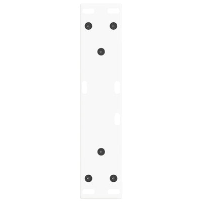 Ruokapöydän jalat V-muoto 2 kpl Valkoinen 28x(42-43,3) cm Teräs