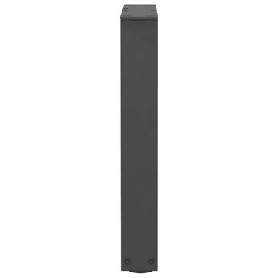 Ruokapöydän jalat V-muoto 2 kpl Antrasiitti 28x(42-43,3) cm