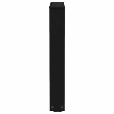 Ruokapöydän jalat V-muoto 2 kpl Musta 38x(42-43,3) cm Teräs