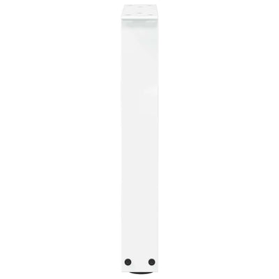 Ruokapöydän jalat V-muotoinen 2 kpl Valkoinen 38x(42-43,3) cm