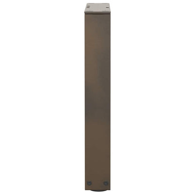 Ruokapöydän jalat V-muoto 2 kpl Luonnonteräs 38x(42-43,3) cm