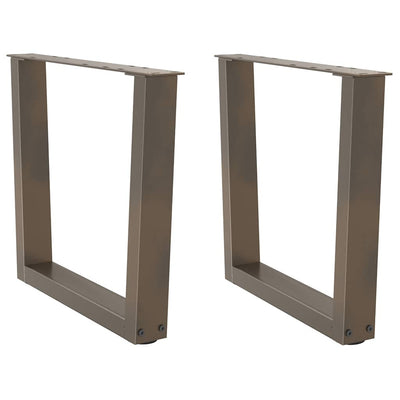 Luonnonteräs ruokapöydän jalat v-muotoinen Crusita (2 kpl)