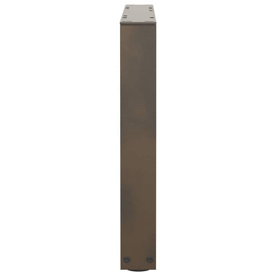 Ruokapöydän jalat V-muoto 2 kpl Luonnonteräs 60x(42-43,3) cm