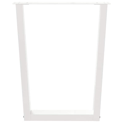 Valkoinen ruokapöydän jalat v-muoto Crusita 60x(72-73,3)cm (2 kpl teräs)