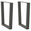 Antrasiitti ruokapöydän jalat v-muoto Crusita 60x(72-73,3)cm (2 kpl)