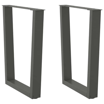 Antrasiitti ruokapöydän jalat v-muoto Crusita 60x(72-73,3)cm (2 kpl)