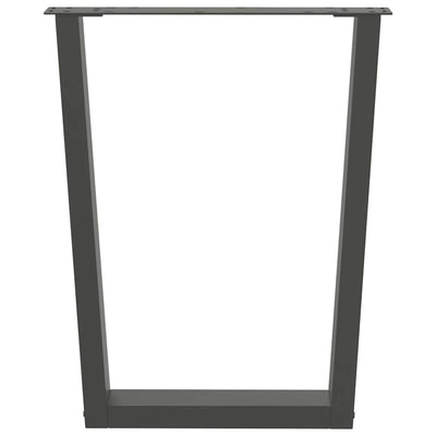 Antrasiitti ruokapöydän jalat v-muoto Crusita 60x(72-73,3)cm (2 kpl)