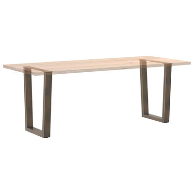 Luonnonteräs ruokapöydän jalat v-muoto Crusita 60x(72-73,3)cm (2 kpl)