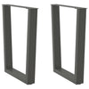 Antrasiitti ruokapöydän jalat v-muoto Crusita 70x(72-73,3)cm (2 kpl)