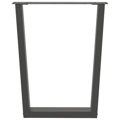 Antrasiitti ruokapöydän jalat v-muoto Crusita 70x(72-73,3)cm (2 kpl)