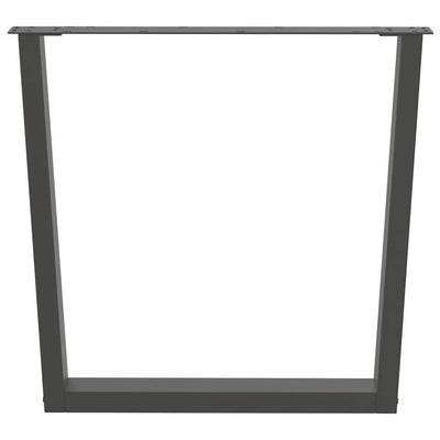 Antrasiitti ruokapöydän jalat v-muoto Crusita 80x(72-73,3)cm (2 kpl)