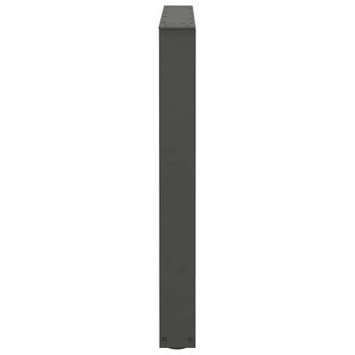 Ruokapöydän jalat V-muoto 2 kpl Antrasiitti 80x(72-73,3) cm
