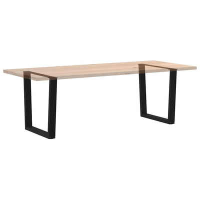 Ruokapöydän jalat V-muotoinen 2 kpl Musta 90x(72-73,3) cm Teräs