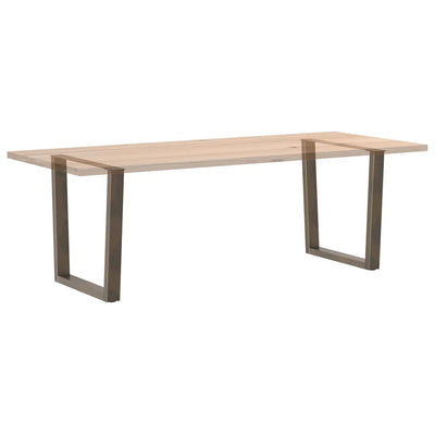 Ruokapöydän jalat V-muoto 2 kpl Luonnonteräs 90x(72-73,3) cm