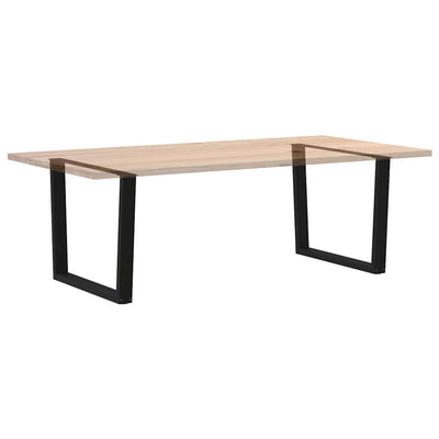 Ruokapöydän jalat V-muoto 2 kpl Musta 100x(72-73,3) cm Teräs